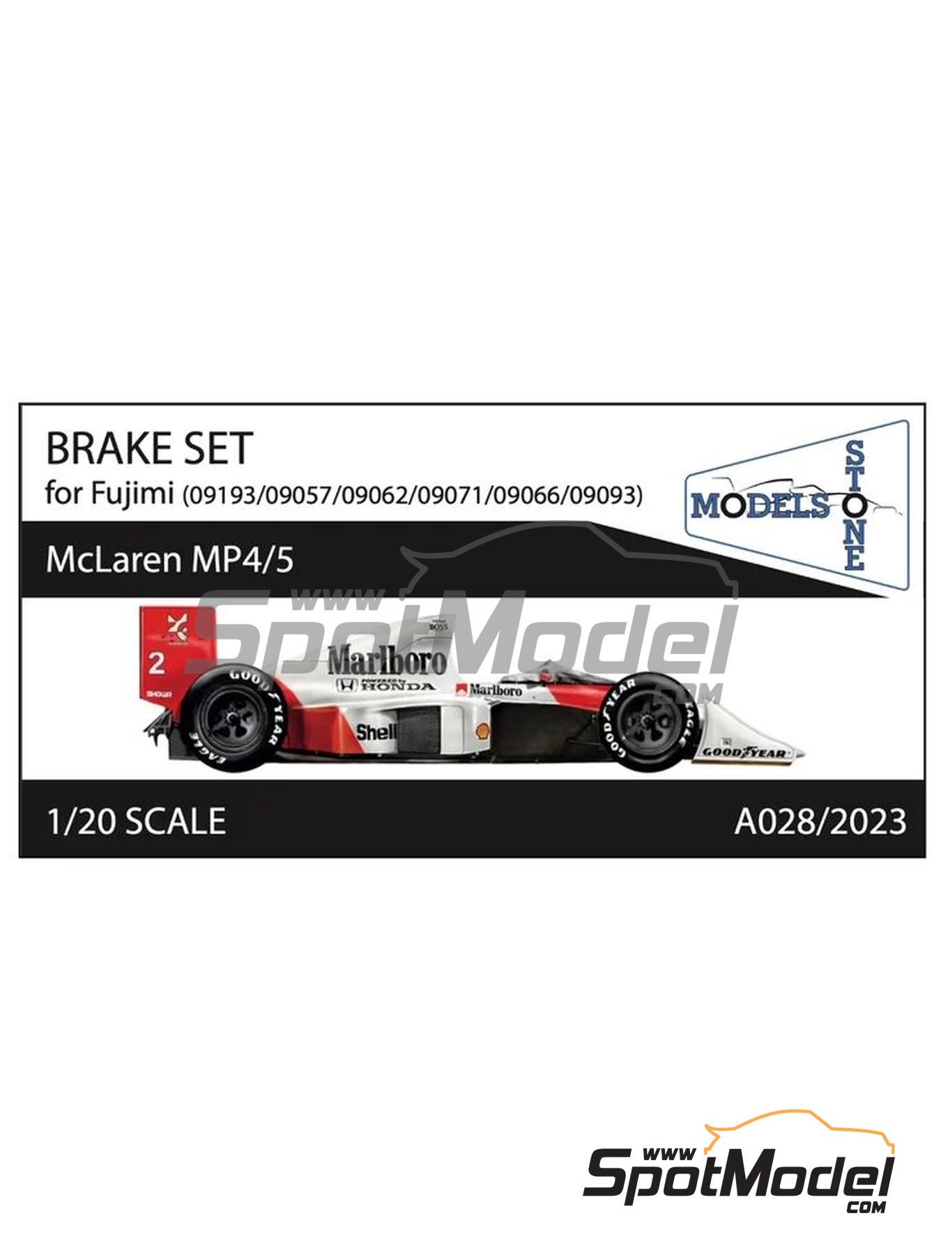 Stone Models A028/2023: Brakes 1/20 scale - McLaren Honda MP4/5 - for  Fujimi references FJ090573, 09057, GP-16, GP16, FJ09062, 090627, GP-19,  FJ090627, 09062, GP-19, FJ090665, 09066, GP-22, FJ090719, 09071, GPSP-14,  FJ091938, 09193 and GP-1 (ref. A028 ...